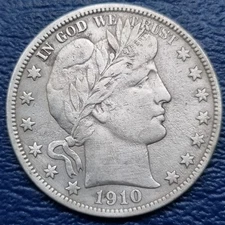 1910 S Barber Half Dollar 50c Better Grade XF Details #72005