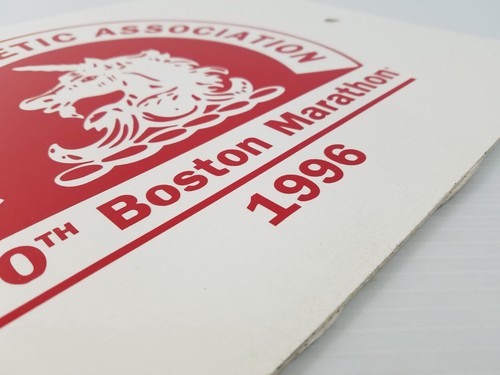 Vintage Fiberglass Sign 100th Boston Marathon 1996 Boston Athletic Association - Picture 6 of 6