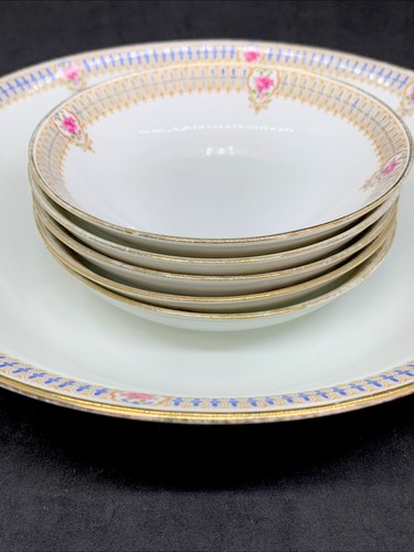 Charles Ahrenfeldt Limoges France Depose AHR27 Antik Beeren Schüssel Set - Bild 3 von 12
