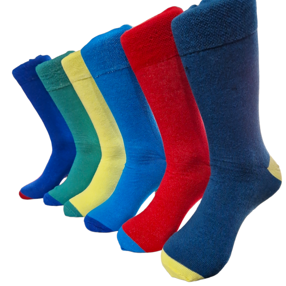 12 Pairs Mens Non Elastic 100% Pure Cotton Socks Comfort Soft Grip Diabetic 6 11 - Foto 6