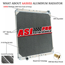 3row Tractor Radiator Fit 2008-2013 Freightliner Cascadia Columbia Truck L6