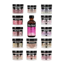 MIA SECRET LIQUID MONOMER COVER ACRYLIC POWDERS 2 OZ SET -PICK YOUR CHOICE