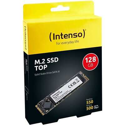 Intenso SSD 128 GB M.2 2280 TOP Performance 128GB SATA III interne Festplatte