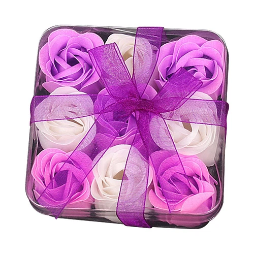 Rose Soap Flowers Gift Box Valentine's Day Gift Bouquet Wedding Home DecoratiLR - Picture 13 of 15