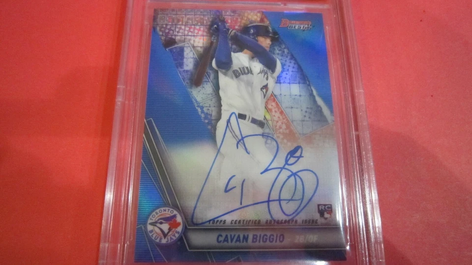 💎2019 Bowmans Best Blue /150 Cavan Biggio RC Auto Toronto Bluejays BGS 9.5 💎 - Image 2 of 4