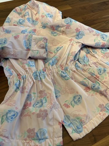 Disney Kids Princess Fleece Lined Raincoat - Size 5/6 - Picture 8 of 8