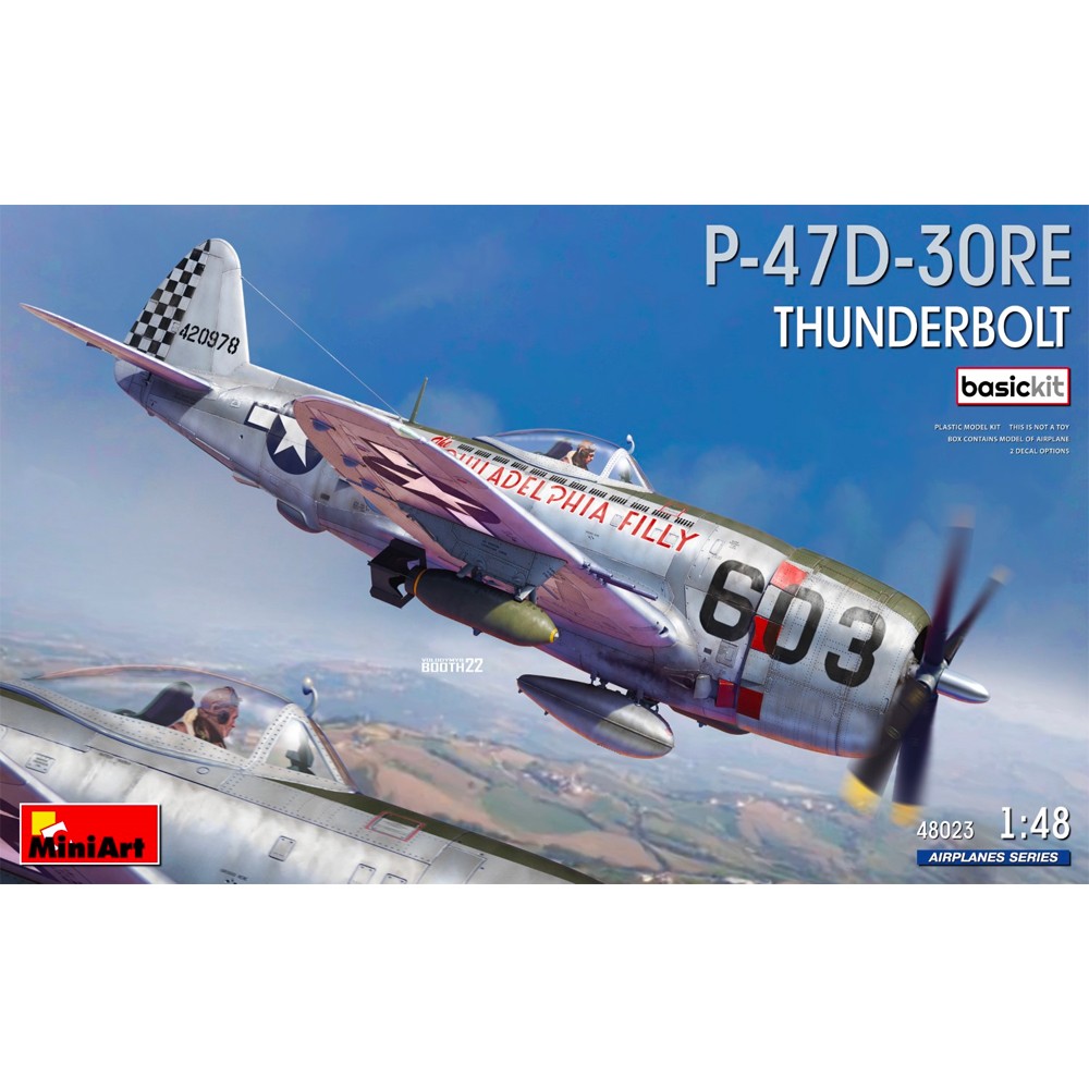 Miniart 48023 P-47D-30RE Thunderbolt 1:48 Model Kit - Image 4