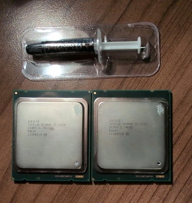 Matched Pair Intel Xeon E5-2680 2.7GHz 8-Core LGA2011 CPU/Processor SR0KH