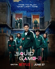 Squid game Season 3 (2025) Movie Poster No Frame, Home Decor, Wall Art
