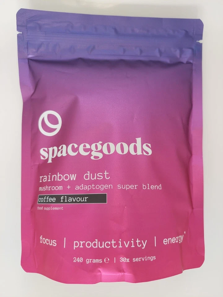 Spacegoods Rainbow Dust 240g | 30 Servings | Flavoured Mushroom Coffee | 120mg