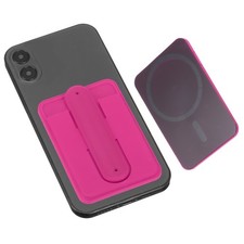 Magnetic Phone Card Holder, Cards Holder with Card Slot, Rose Red