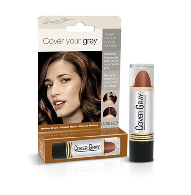 Medium Brown Hair Color Touch-Up Stick - Effortless Gray Coverage Anywhere