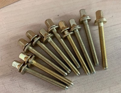 DW DRUM WORKSHOP Lot of 10x TP30 1-5/8-In. TENSION ROD Snare Drum Tom Parts Gold