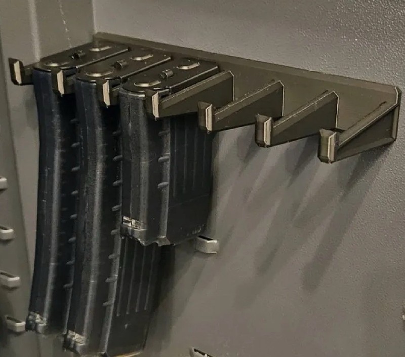PMAG 2- 6x Wall Mount Mag Rack Mag Holder 12 Mags Total