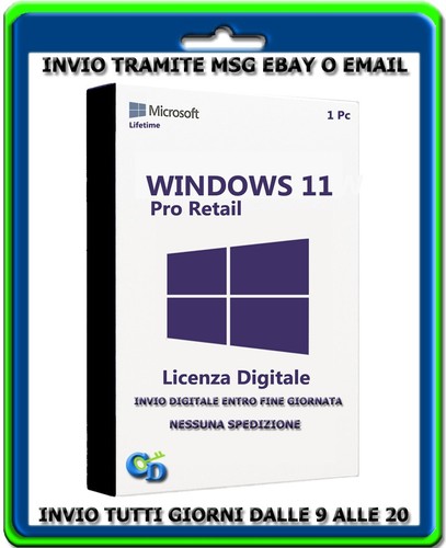 Microsoft Windows 11 Pro Chiave prodotto Key 64 bit Digital Key prezzo ebay