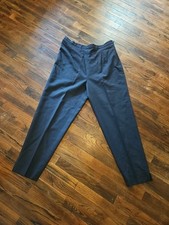 100 Wool Pleated Pants For Women Made in USA, SIZE 16