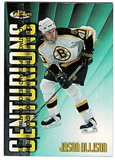 1998-99 FINEST CENTURIONS - REFRACTOR - JASON ALLISON Boston Bruins Hockey Card