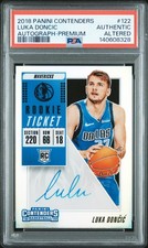 2018 CONTENDERS AUTO-PREM #122 LUKA DONCIC ROOKIE RC PSA AUTHENTIC ALTERED