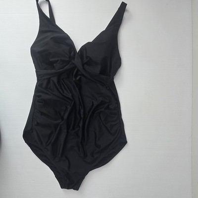 Target Size 16 Maternity One Piece Swimsuit Bathers Togs Swimwear Black