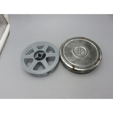Vintage Kodak 16mm Film Reel and EKC Metal Storage Tin Canister Made in USA