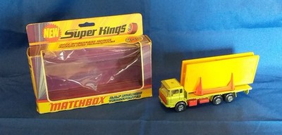 Matchbox Super Kings K13 DAF/D.A.F. LKW Gebäudetransporter rote Verkleidung verpackt
