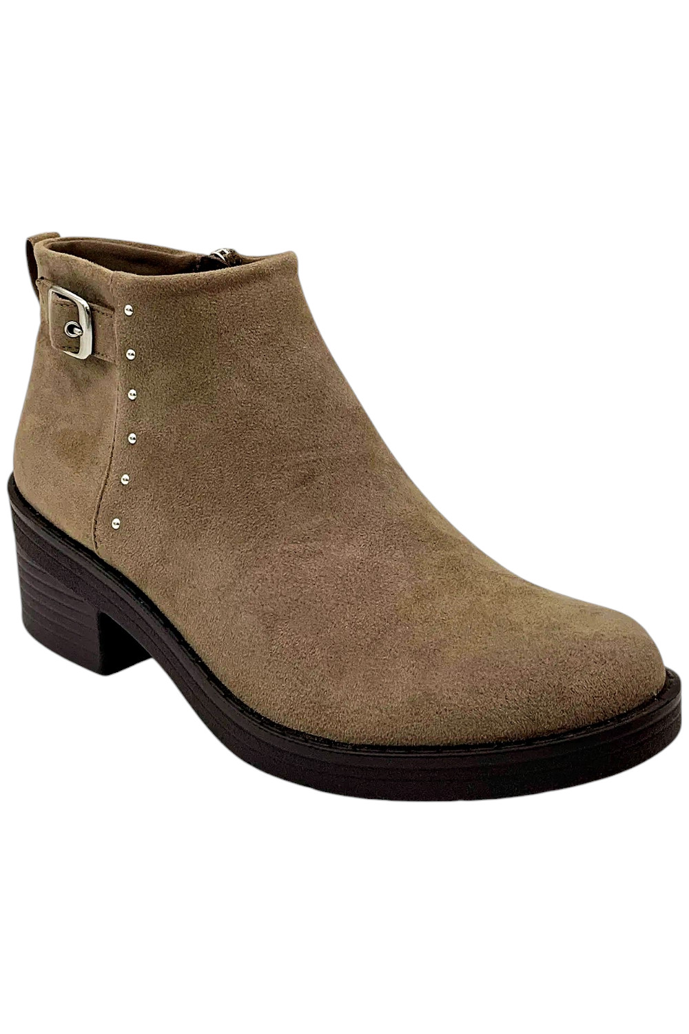 BZees Womens Other Half Ankle Bootie Latte 7390₽