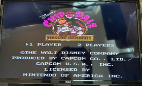 Disney's Chip 'N Dale: Rescue Rangers (Nintendo NES 1985) Working!