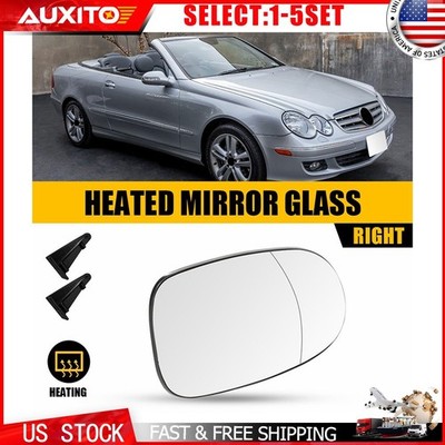 Mirror Glass for Mercedes-Benz CLK320 CLK350 CLK430 CLK500 Passenger Right 1-5X
