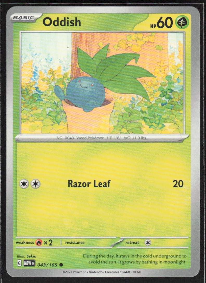 2023 Scarlet & Violet Series - Scarlet & Violet - 151 Oddish Common #43
