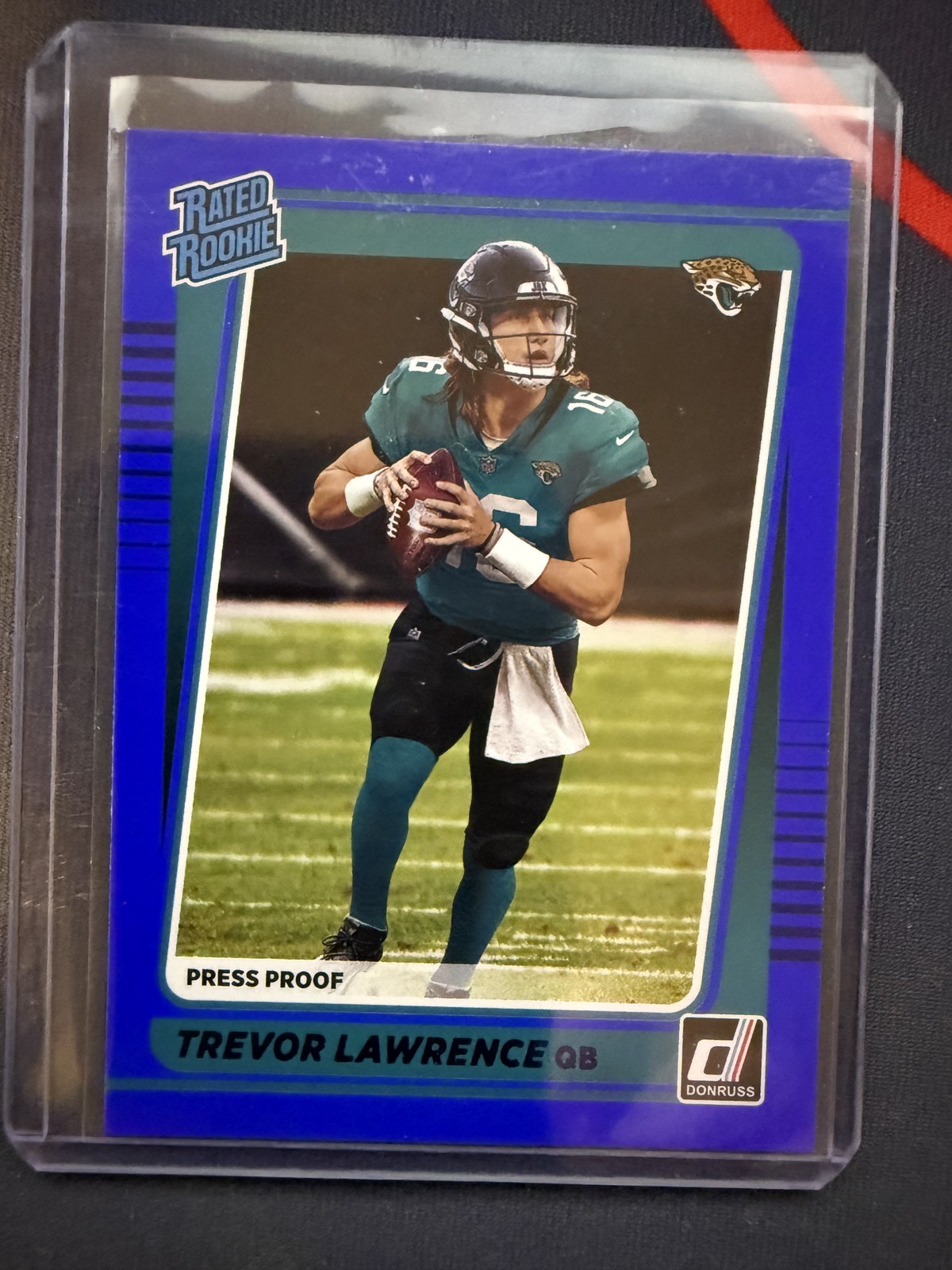 2021 Donruss #251 Trevor Lawrence Press Proof Blue
