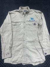 Tyndale Flame Resistant CAT2 Shirt Men's Med. Tan Long Sleeve Stock 88