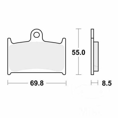 New TRW Brake Pads Sintered Front SV Fits MUZ 1000 S 2003-2008