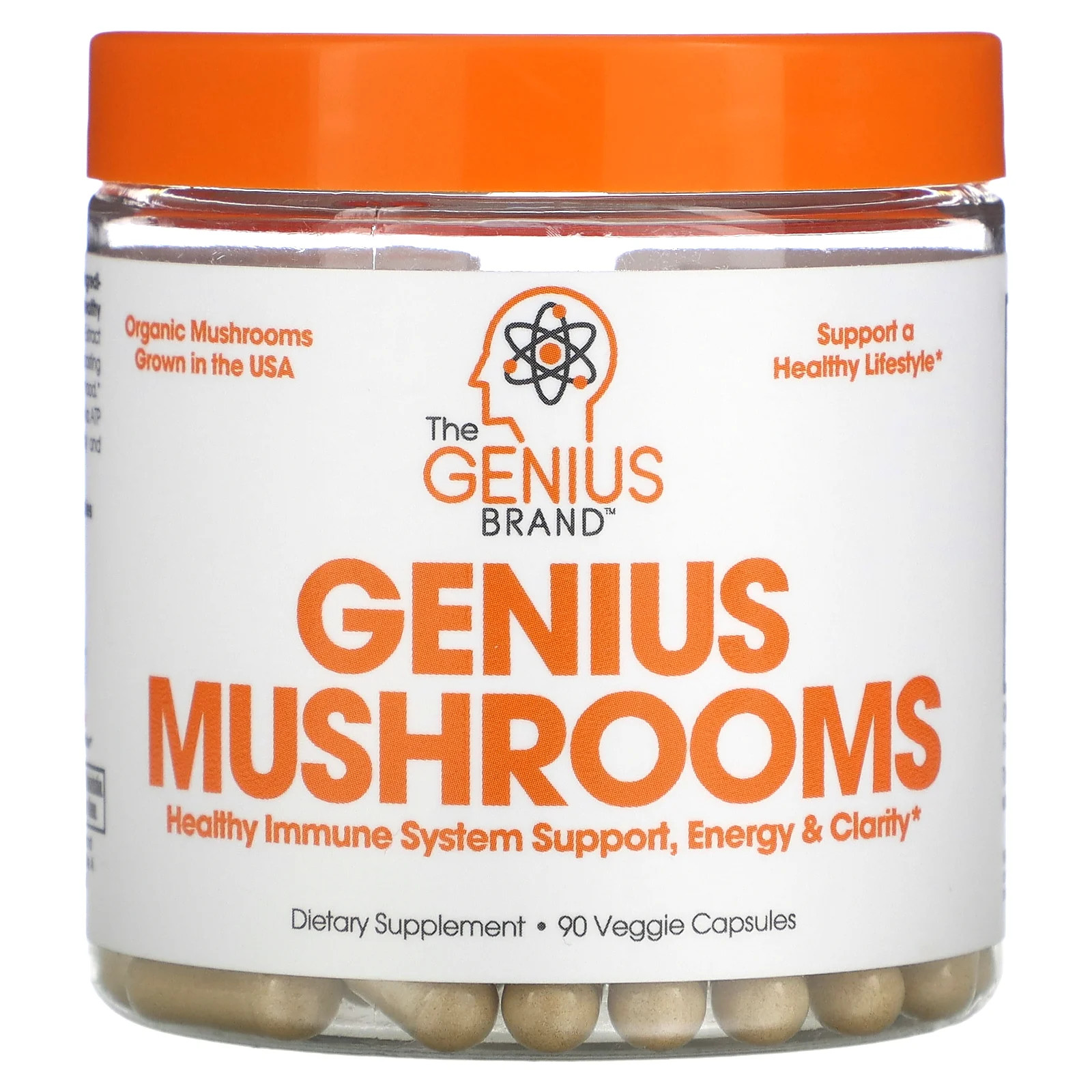 Genius Mushrooms, 90 растительных капсул