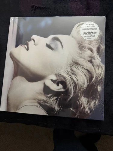 MADONNA VINYL SILVER COLLECTION TRUE BLUE WITH POSTER SEALED BRAND NEW