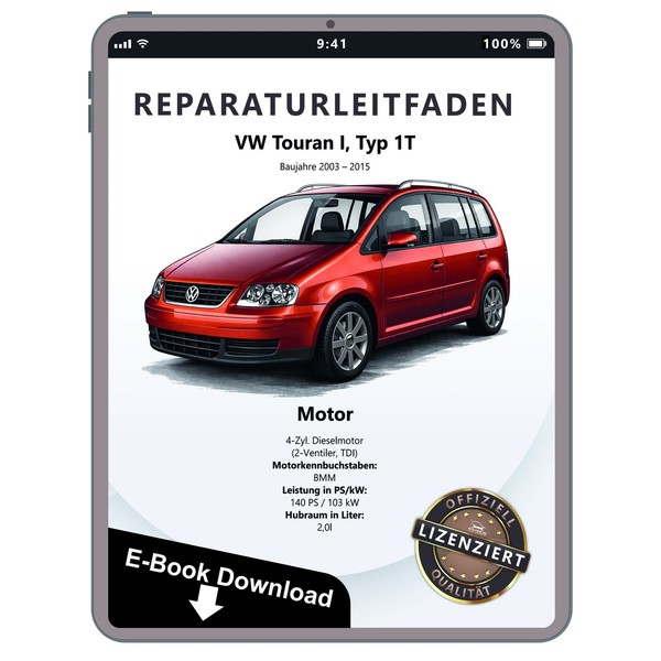 VW Touran 1T 2003-2015 4-Zyl. Dieselmotor TDI 140 PS Reparaturhandbuch Download-image