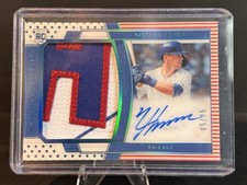 2020 National Treasures Nico Hoerner Stars And Strips Rookie Auto Patch RC /25🔥