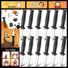 12 Pcs Retractable Fake Knife Set - Gag Magic Toy Prank Props for Halloween  Fo