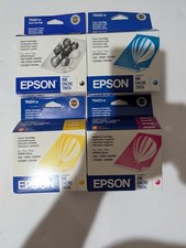 NEW Epson Ink. Four Cartridges. Magenta, Yellow, Cyan, And Black.