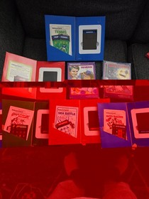 INTELLIVISION GAME BUNDLE.  16 GAMES ALL CIB WITH 2 OVERLAYS.