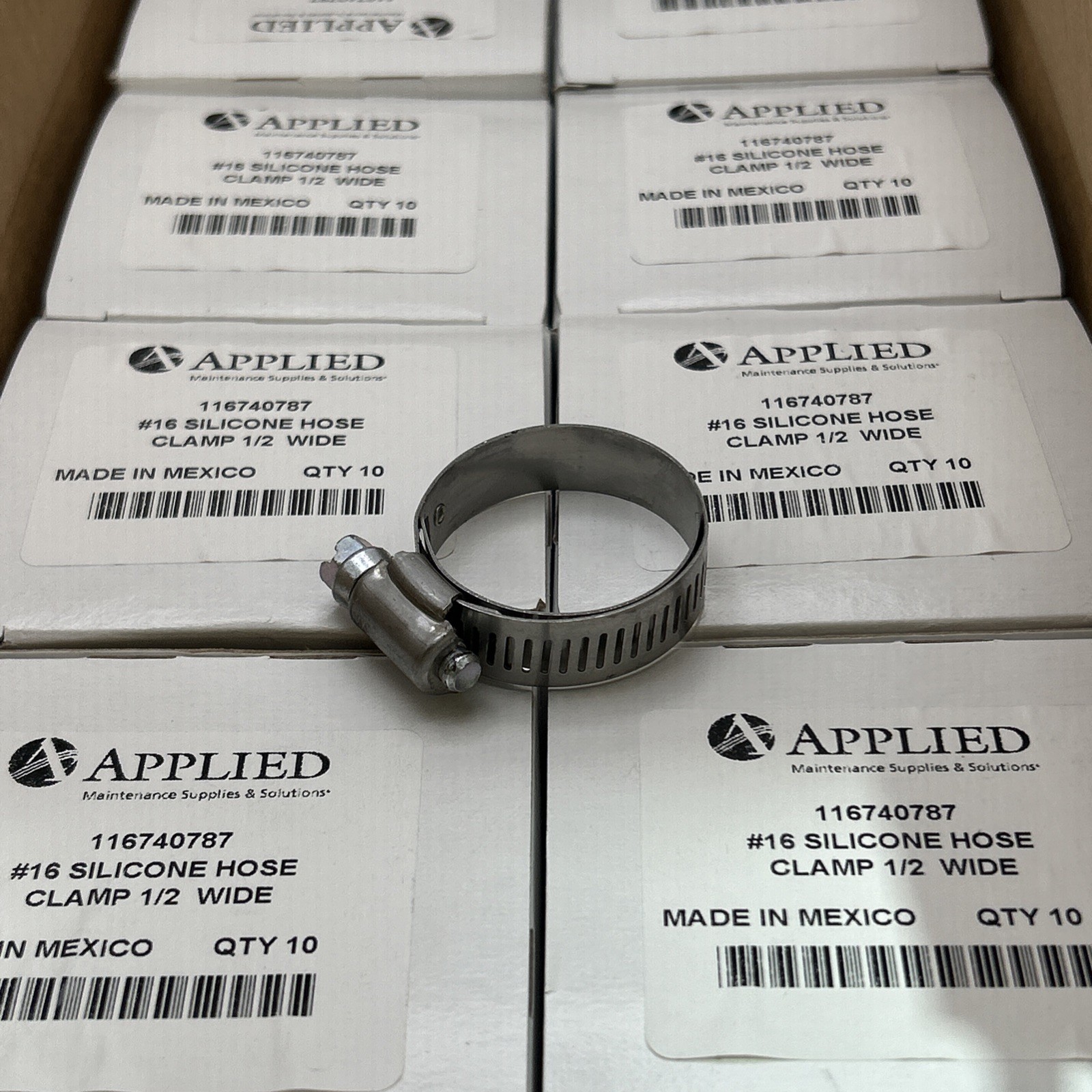 (Qty 100) Applied Supplies SAE Size 16 Range 13/16 Inch 1-1/2 Inch Regular Duty