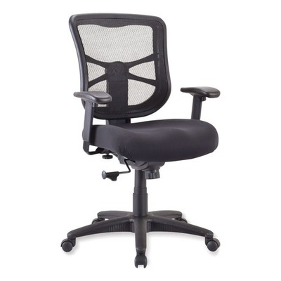 Alera Elusion Series Mesh Mid-Back Swivel/Tilt Chair 275lbs Cap Black