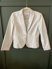 Calvin Klein Women s Light Blue Career Suit Jacket Blazer Size 8 P