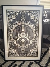 Shepard Fairly Print Peace Bomber Signed 2009 Lithograph Poster