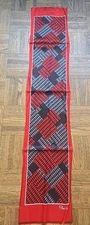Vintage Paoli Scarf Geometric  Multi Color 10 X 48 NIB 