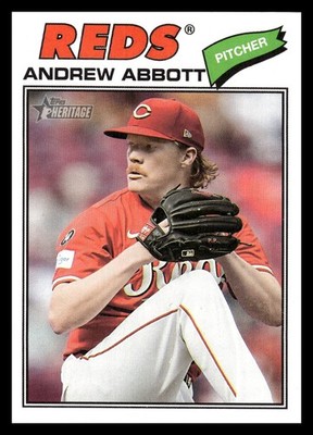 2026 Topps Heritage 31 Andrew Abbott, Cincinnati Reds