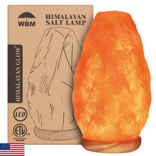 WBM Salt Lamp - USB Himalayan Salt Lamp with Touch Dimmer Control, Natural Pink