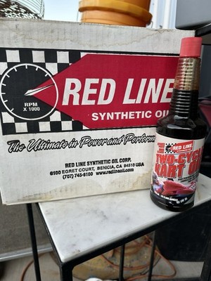 RED LINE SYNTHETIC OIL Two-Cycle Kart Oil - 16 US fl oz. 40403