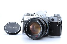 Ex 5 Canon AE-1 Silver Film Camera FD 50mm F/1.4 S.S.C From Japan
