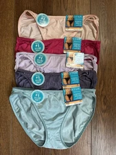 NWT SEXY! (5) Size 7 (L) Vanity Fair Illumination String Bikini Panties 18108