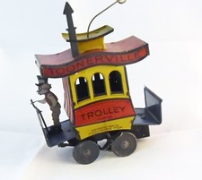 Toonerville Trolley Fontaine Fox Tin W/U, Made in Germany H. Fischer 1922, Works